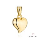 Zawieszka złota gładkie finezyjne serce 585 SHELBI