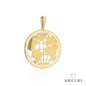 Zawieszka złota kula ziemska mała 585 SHELBI