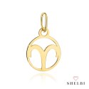 Zawieszka złota znak zodiaku BARAN 585 SHELBI
