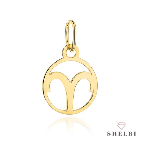 Zawieszka złota znak zodiaku BARAN 585 SHELBI