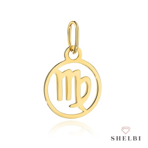 Zawieszka złota znak zodiaku PANNA 585 SHELBI