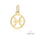Zawieszka złota znak zodiaku RYBY 585 SHELBI