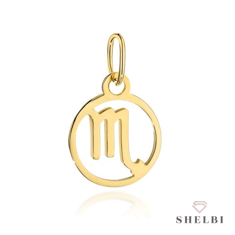 Zawieszka złota znak zodiaku SKORPION 585 SHELBI