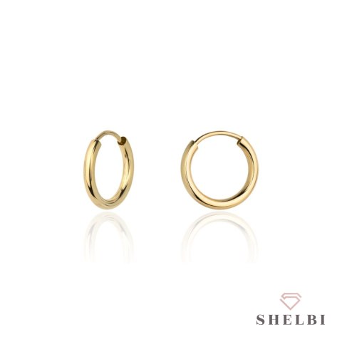 Kolczyki złote kółka kółeczka na prezent 1,8cm 18mm złoto 333 + dedykacja