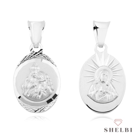 Medalik szkaplerz Matka Boska Szkaplerzna Komunia Św. Chrzest Św.