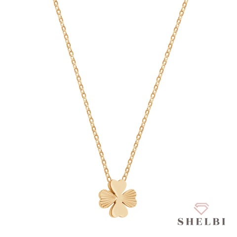 Naszyjnik złoty z koniczynką