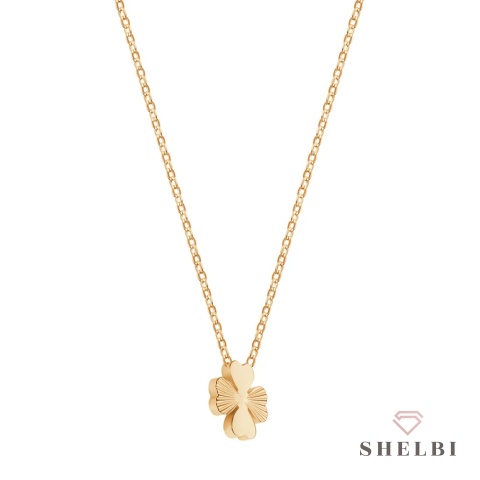 Naszyjnik złoty z koniczynką