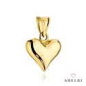 Zawieszka złota klasyczne gładkie serce 585 SHELBI