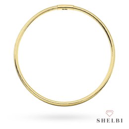 Bransoletka złota flexi elastyczna super lekka gumka 585 na prezent