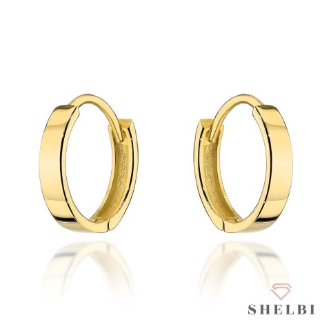 Kolczyki złote klasyczne kółeczka na kreolu