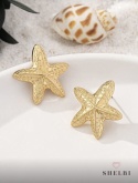 Kolczyki złote rozgwiazdy rozgwiazda ze stali chirurgicznej