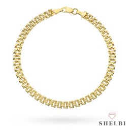 Bransoletka złota o regularnym wzorze 585 SHELBI