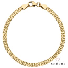 Bransoletka złota bismarck - 5 mm