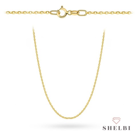 Łańcuszek złoty - splot rolo diamentowany 42 cm pr. 375