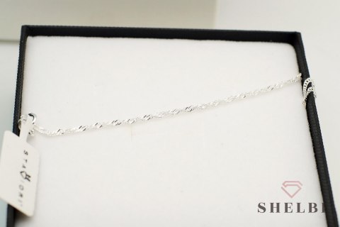Srebrny Łańcuszek singapur 42 cm Staviori Srebrny Łańcuszek singapur 42 cm Staviori