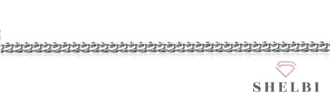 Złoty Łańcuszek linka spiga białe złoto 42 cm pr. 585 Staviori Złoty Łańcuszek linka spiga białe złoto 42 cm pr. 585 Staviori